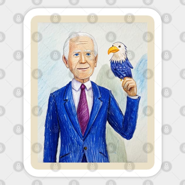 Joe Biden Sticker by Rashcek